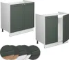 Spülenunterschrank Vicco Fame-Line Grün-Gold Landhaus 80 cm Produktbild-Vorschau 6
