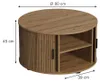 Salontafel Vicco Selva Eiken 80 x 80 cm met schuifdeur, Productafbeelding-voorbeeld 2