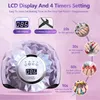 Lampada UV a LED per unghie 248 W – 60 LED, sensore e 4 Anteprima dell’immagine prodotto 2