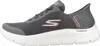 A side view of a gray Skechers Go Walk Flex Hnds Up shoe. Anteprima dell’immagine prodotto