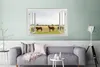 MuchoWow® Poster Aussicht - Pferde - Gras 120x80 cm - Produktbild-Vorschau 5