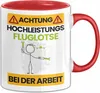 Fluglotse Tasse Geschenk Lustiger Spruch Geschenkidee für Produktbild-Vorschau 1