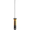 A sharpening steel with a black and orange handle against a white background. Voir les images du produit