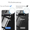 Comparison of two phone cases, one showing a clean surface and the other showing smudges and fingerprints. Anteprima dell’immagine prodotto