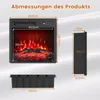 COSTWAY 18" Elektrischer Kamineinsatz 750W/1500W, Produktbild-Vorschau 3