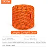 A coiled orange and black rope is displayed against a white background, with product specifications listed below. Náhľad obrázku produktu