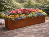 Bornhöft Balkonkasten Pflanzkübel Edelrost Metall 80x20x15 Produktbild-Vorschau 4