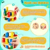 Montessori Brettspiel aus Holz, 48 Stück Bunte Holzsäule Produktbild-Vorschau 3