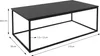 A black rectangular coffee table with dimensions indicated by measurement lines and text. Náhľad obrázku produktu