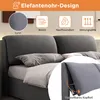 Bekleed bed 160 x 200 cm van fluweel met bedbox met Productafbeelding-voorbeeld 4