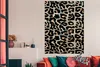 MuchoWow® Poster Pantherdruck - Schwarz - Grau 120x180 cm - Produktbild-Vorschau 3