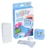 A product box for a DIY textile marker set, along with some of the included accessories. Podgląd zdjęcia produktu