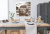 MuchoWow® Poster Boot - Meer - Schwarz - Weiß 100x100 cm - Produktbild-Vorschau 3