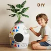 Mondeer 2-en-1 Litière pour chat & niche avec plante Voir les images du produit 4