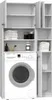 Waschmaschinenschrank Badschrank Badregal weiss Produktbild-Vorschau 2