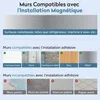doporro Porte Serviette Magnétique Mural Pliable Rangement Voir les images du produit 6