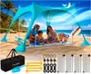 ELONEO Strandzelt Sonnensegel LSF 50+ UV Schutz Windschutz Produktbild-Vorschau 1