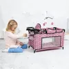 Viaclôžková posteľ pre bábiky do 46 cm, tmavoružová - pre Náhľad obrázku produktu 2