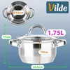 Vilde | Hrniec na indukciu 1,75 l s pokrievkou - nerezová Náhľad obrázku produktu 5
