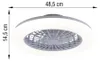 Briloner LED Plafoniera con ventilatore, 5 velocità, colore Anteprima dell’immagine prodotto 20