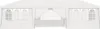 A white party tent with multiple windows. Produktbild-Vorschau