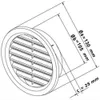 Rundes Lüftungsgitter mit Netz VM, Ø 110 mm, weiß 0407 Produktbild-Vorschau 6
