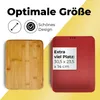 Lumaland Cuisine Brotkasten Brotdose aus Metall mit Bambus Produktbild-Vorschau 4