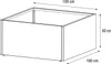 Herstera Garden Cube Low L flacher Outdoor Pflanzkasten Produktbild-Vorschau 7