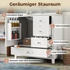 Merax badkamermeubel 81 cm met keramisch wastafelblad, Productafbeelding-voorbeeld 4