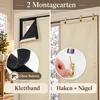 Cortina térmica para puerta, color beige, con ojales, Vista previa de la imagen del producto 6