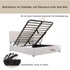 Boxspringbed 140x200 cm met hydraulische opbergruimte, Productafbeelding-voorbeeld 5