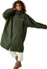 A woman wearing a green raincoat. Produktbild-Vorschau
