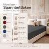 Microfaser Marke Spannbettlaken  140 - 160 x 200 cm + 30 cm Produktbild-Vorschau 5