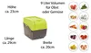 Novaliv 3x Groß 9l grün Kartoffel Kartoffelbox Produktbild-Vorschau 2