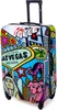 A colorful suitcase with a Las Vegas theme, featuring various iconic imagery and text. Náhled obrázku produktu