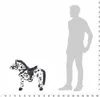 vidaXL Cavallo di peluche in piedi bianco e nero XXL Anteprima dell’immagine prodotto 5