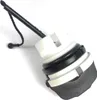 A close-up studio shot of a STIHL oil tank cap with a tether. Produktbild-Vorschau