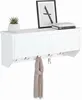 Wieszak ścienny Relaxdays, 5 haczyków, z schowkiem, szer. x Podgląd zdjęcia produktu 1