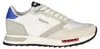 Weißer Herrensportschuh mit grauen/blauen Akzenten und Produktbild-Vorschau 1