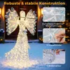 COSTWAY Ange de Noël 158cm illuminé grand, ange irisé avec Voir les images du produit 7