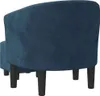 vidaXL Fauteuil club avec repose-pieds bleu foncé velours Voir les images du produit 5