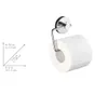A diagram showing the dimensions of a toilet paper holder, with a toilet paper roll on the holder. Produktbild-Vorschau