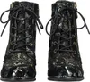 Laura Vita Damen Stiefelette Leder Blumenmuster und Produktbild-Vorschau 10