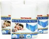 Three packages of mattress protectors are shown side-by-side. Produktbild-Vorschau