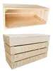 Two views of wooden crates, one open and one stacked. Produktbild-Vorschau