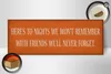 Holzschild Spruch 27x10cm to nights we won`t remember with Produktbild-Vorschau 3