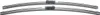 Two car windshield wiper blades are shown against a white background. Voir les images du produit