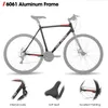 HILAND 700C Road Hybrid Bike, 21 Gänge Fahrräder Urban City Produktbild-Vorschau 3