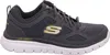 A side view of a gray Skechers athletic shoe with yellow accents. Anteprima dell’immagine prodotto