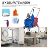 Opruimwagen 720-012, 2 emmers, 4 wielen, soepel lopend, Productafbeelding-voorbeeld 10
